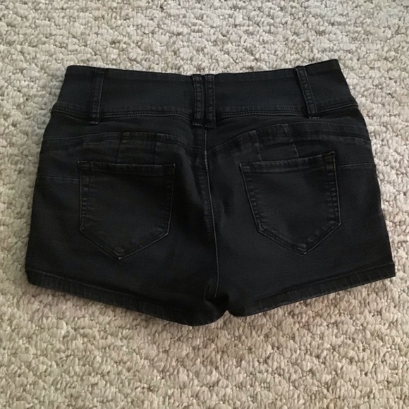 High Waisted Denim Shorts - Picture 2 of 5